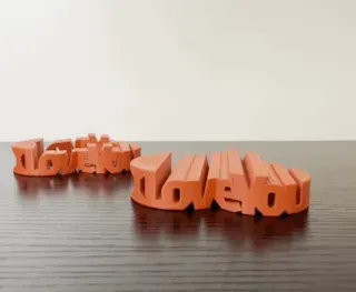 Heart Text Flips - "I Love You" — Image 4 of 9