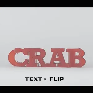 Text Flip - Crab