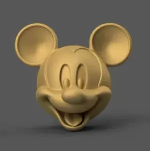 Cute Cartoon Mouse Wall Art – STL for Magnet or Decor