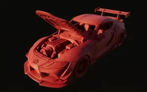 Toyota supra concept car V8 supercharged