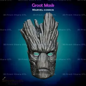 Groot Mask Cosplay Marvel Comics - STL File