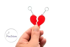 BROKEN HEART PENDANT KEYRING
