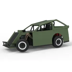 Mod Lite Race car while turning Version 2 Scale 1:25