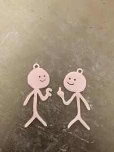 Fun match man, couple match man key chain pe趣味火柴人,情侣火柴人钥匙扣挂件