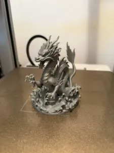 Epic Sea Dragon Statue–Detailed Fantasy Model