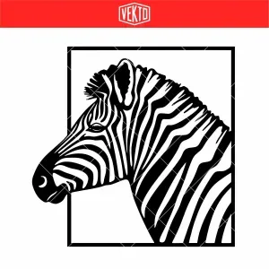 Zebra Wall Art STL – Safari Relief 3D Print
