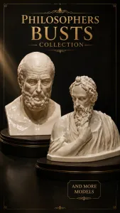 Famous Philosophers Busts Collection