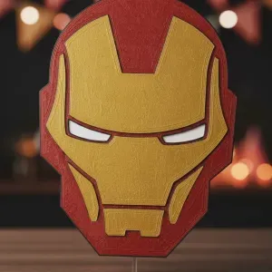 Cake Topper Frontal Iron-Man