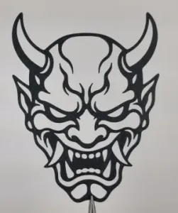 Oni Demon Mask Wall Art Decor