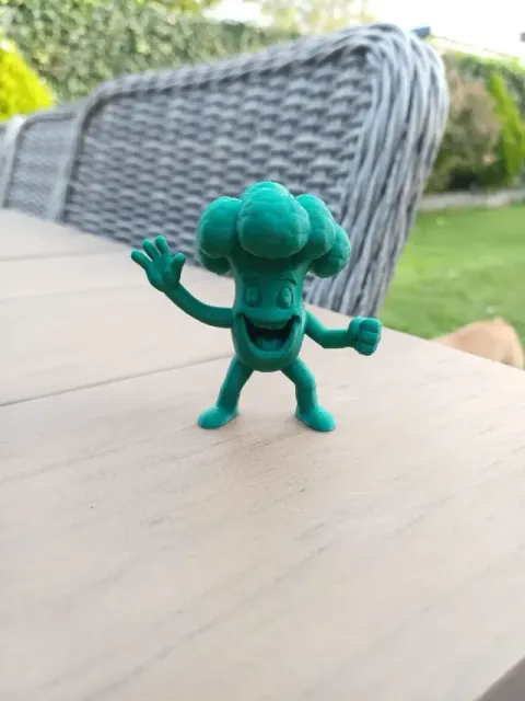 Happy Broccoli Figure – Funny Vegetable Character — Image 2 of 6