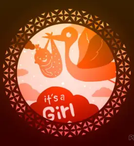 It's a girl shadow box