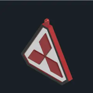 Mitsubishi Keychain Logo