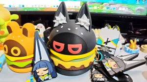 "Zenless Zone Zero" Miyabi Fan-made Hamburger Crossbody Bag Storage Box