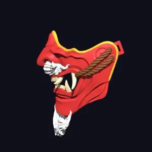 Hannya Mask - Half Face Mask