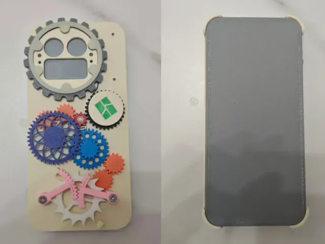 Mobile mechanical phone case - Clockwork power