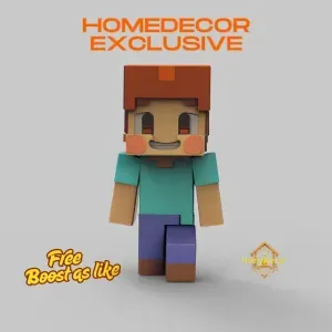 Minecraft boy figure fanart