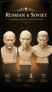 Russian & Soviet Leaders Busts Collection