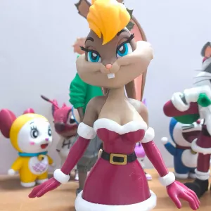 Christmas Lola Bunny ( MULTIPARTS AND 3MF )