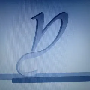 letra y fuente Vivaldi minúscula.
