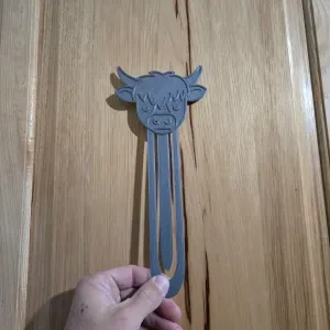 highlander cow bookmark