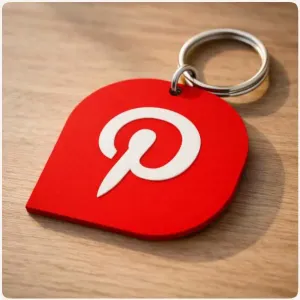 Llavero Red Social Pinterest