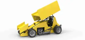 Diecast Pavement Winged Sprint car Scale 1:25