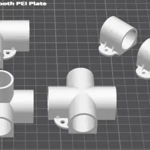 20mm Pipe Connections With Mounting holes