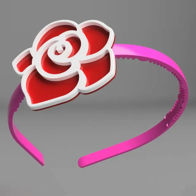 Headband with flower / headband