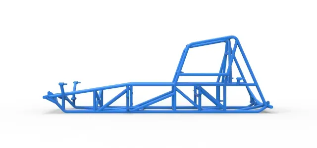 Frame of Vintage Dirt Modified Stock Car Scale 1:25 — Image 7 of 9