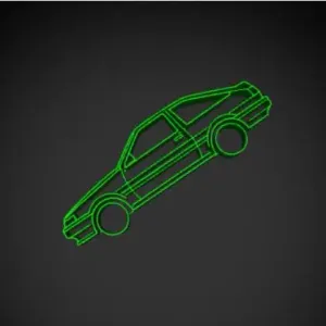 Toyota Sprinter Trueno (AE86) Silhouette Wall Art