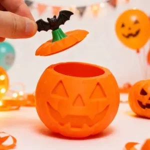 Bat and Pumpkin Storage Box