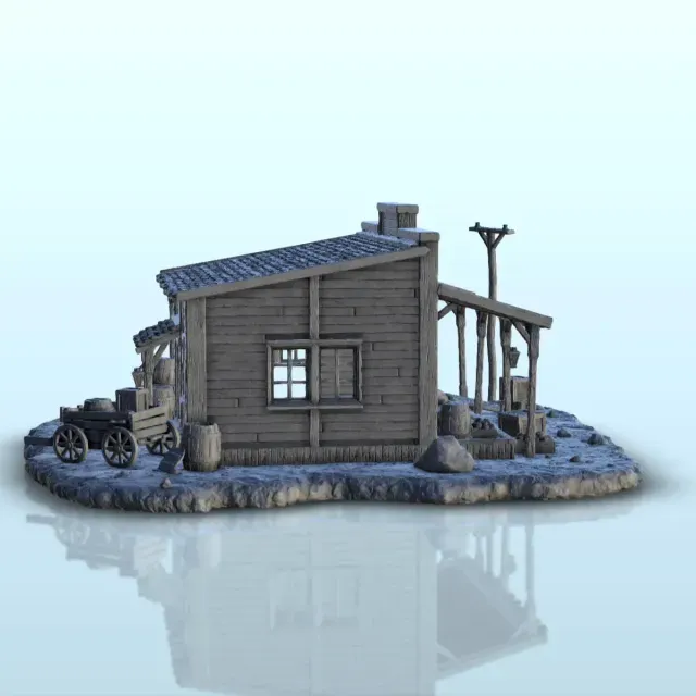 General Store with Canopy - Old West Terrain Scenery — Фото 8 из 9