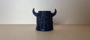 Viking plant pot holder