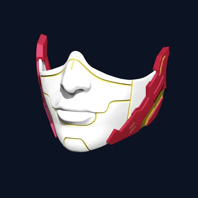 Cyberpunk Half Face Mask — Фото 2 из 9