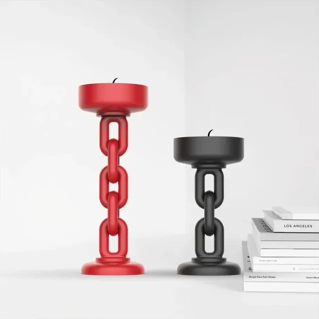 Chain Candle Holder Tealight, 2 Size Set, Chain Candlestick — Image 2 of 7