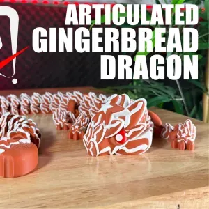 Baby Articulated GingerBread Dragon — The Sweetest Treat of