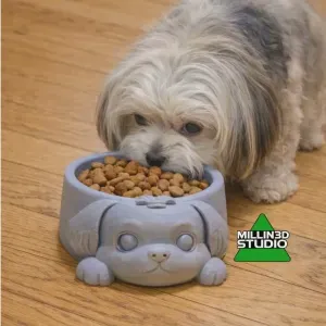 Cute Shitzu Doggy Dish Food Bowl