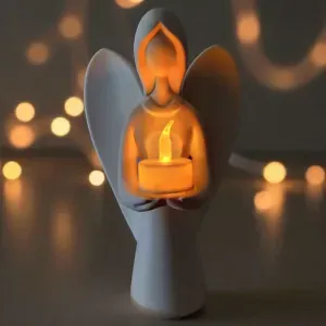 Christmas angel carries the light -Tealight holder