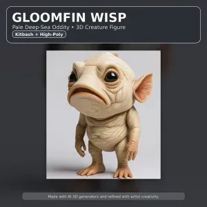 Oddball Creature Set – Fantasy Weirdlings Kitbash High-Poly