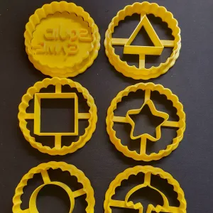 Linzer_V3 Cookie Cutters (Squid Theme)