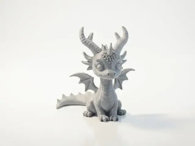 Cute Dragon Figurine Chibi Fantasy 3D Printable — Фото 3 из 4