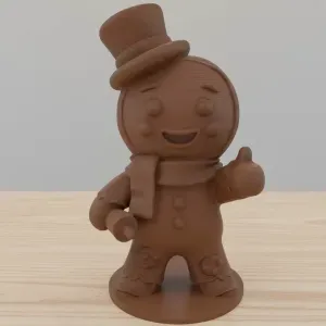 Gingerbread Man Christmas Figurine