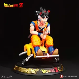 GOKU IN HOVERCAR - DRAGON BALL Z 3D PRINTING