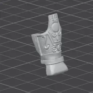 cubre brazo armadura virgo vintage, replica bandai