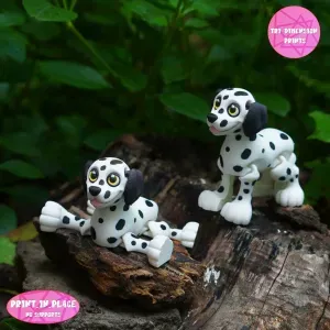 Print In Place Flexi Dalmatian Dog