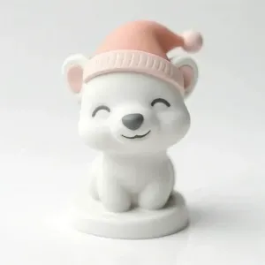 Christmas series - Santa polar bear pup