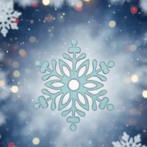 Christmas snowflake pendant ( copo de nieve navidad )