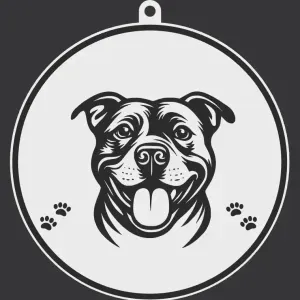 Pitbull Keychain