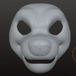 Hyena Fursuit Head Base