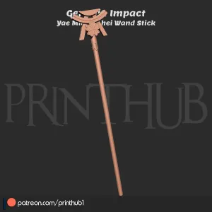 Genshin Impact - Yae Miko Gohei Wand Stick 3D Print Model